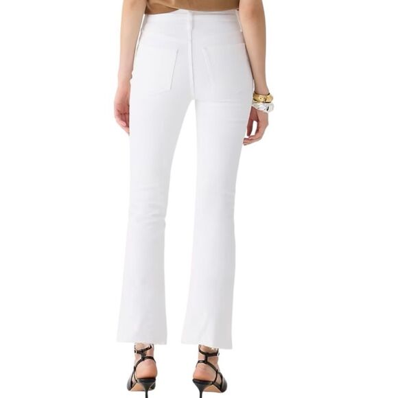 J Crew 9" demi-boot crop jean in white wash Womens Size 24 - Picture 4 of 11